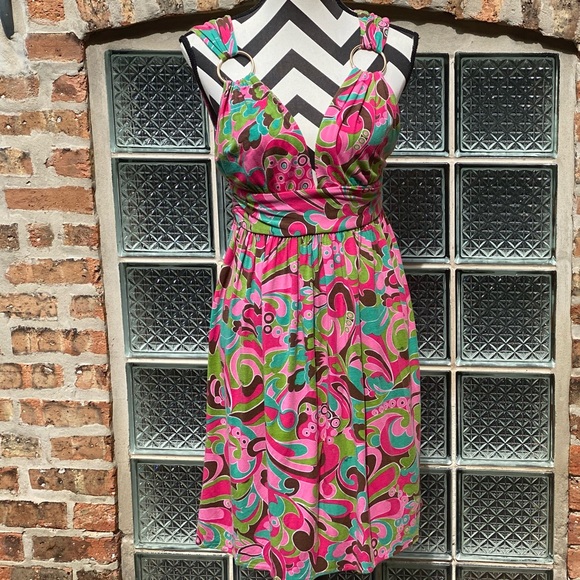 Vintage Milly psychedelic mod 1960’s inspired print sundress - Picture 1 of 10